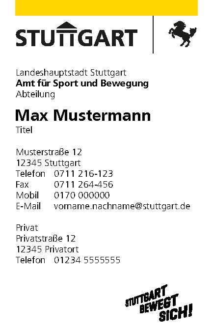 Hoch mit Postanschrift